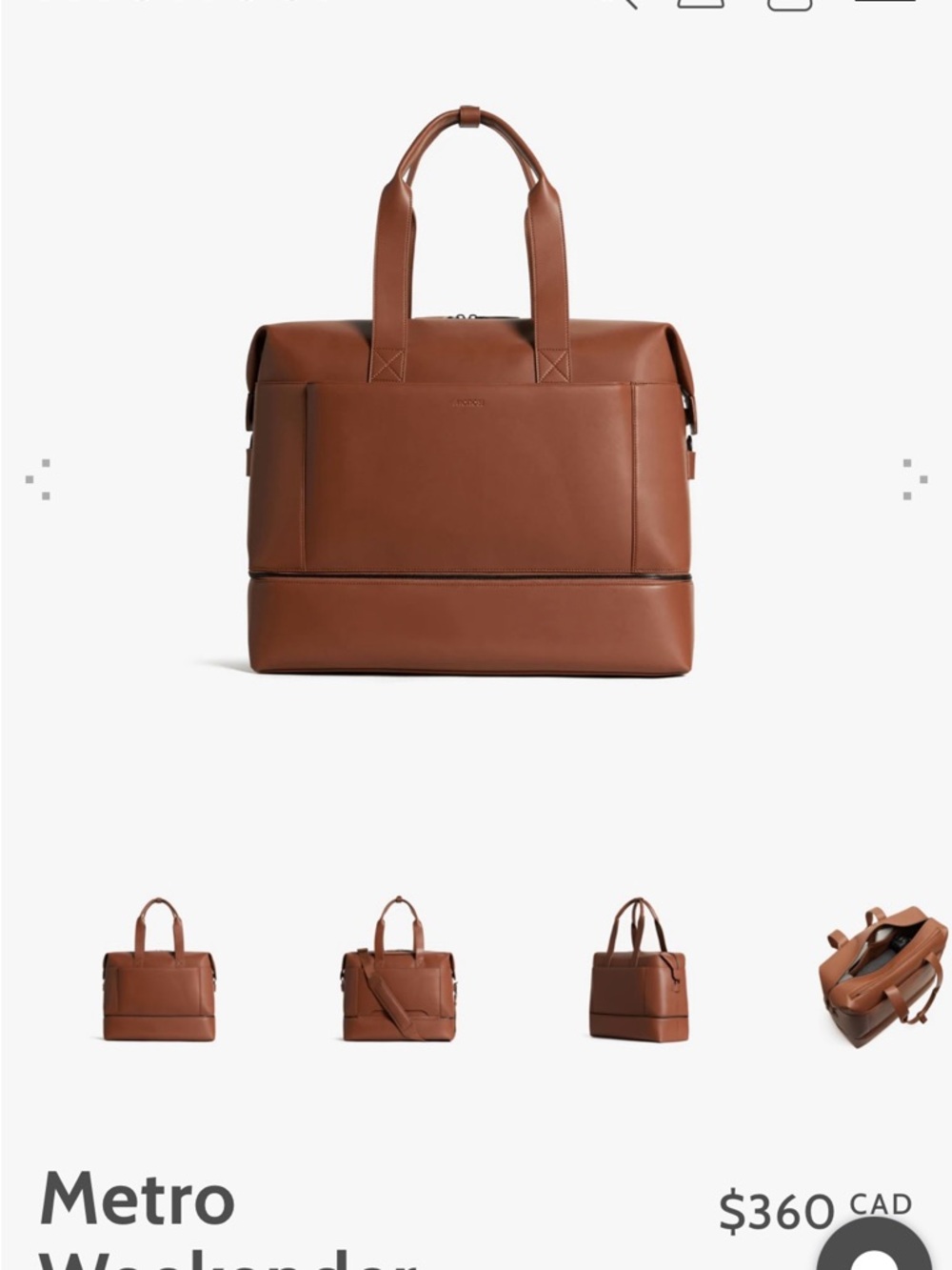 Metro Weekender Travel Bag - brand new